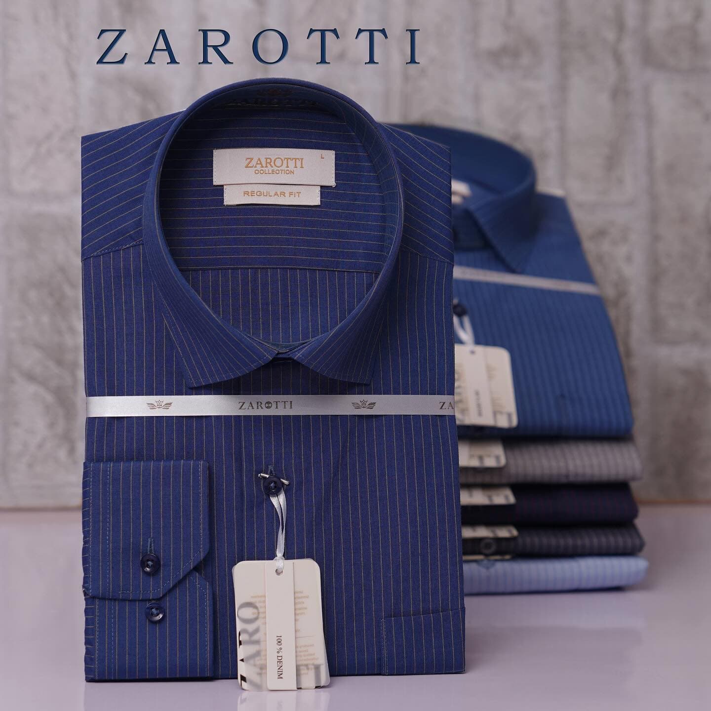 Zarotti men's striped shirt