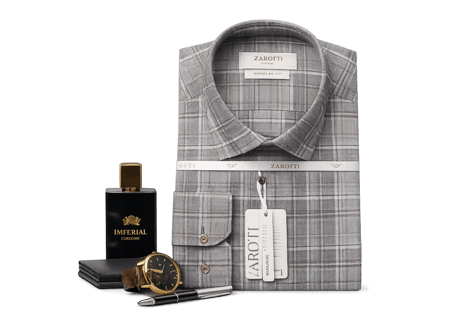 Single shirt, watch, and perfume for personal purchase